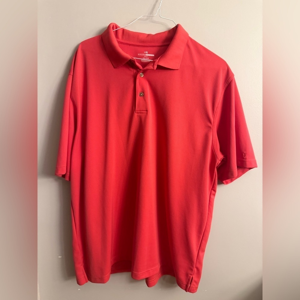 Grand Slam Vibrant Red Men's Polo Shirt
